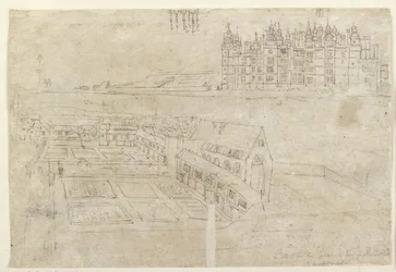 Die Flussfront des Richmond Palace und Privy Gardens